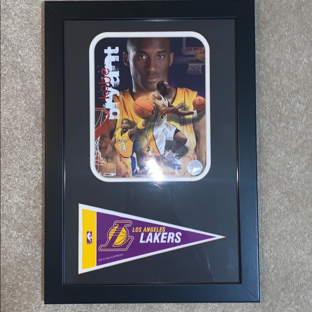 Vintage Kobe Bryant Picture Frame
